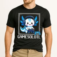 Gamesolotl Blue Axolotl Gaming Video Game Cooling Performance Crew T-Shirt