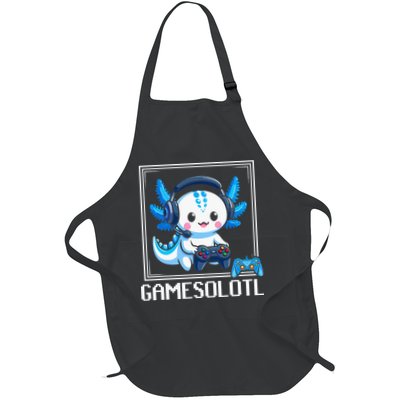 Gamesolotl Blue Axolotl Gaming Video Game Apron
