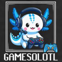 Gamesolotl Blue Axolotl Gaming Video Game Golf Towel