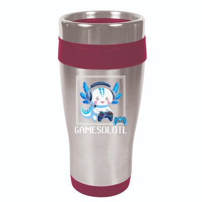 Gamesolotl Blue Axolotl Gaming Video Game 16oz Travel Tumbler