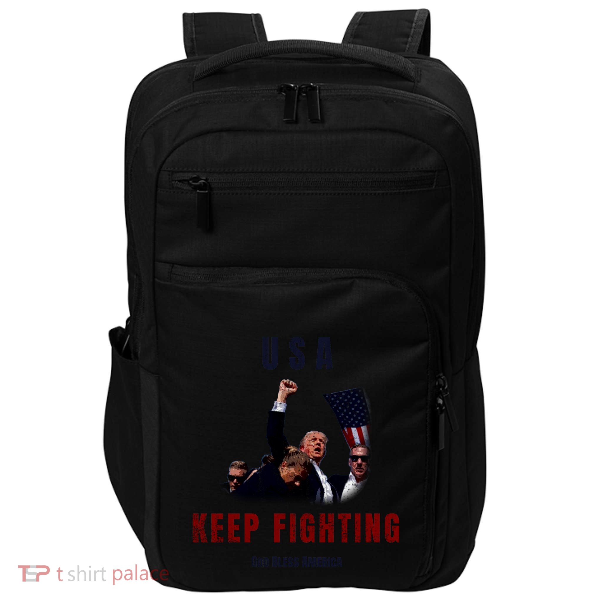 God Bless America “Keep Fighting” Impact Tech Backpack