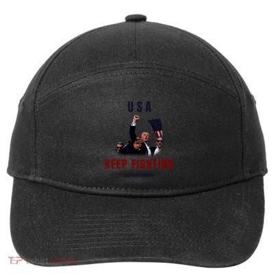 God Bless America “Keep Fighting” 7-Panel Snapback Hat