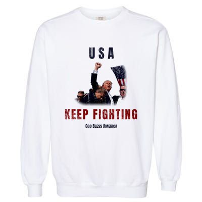 God Bless America “Keep Fighting” Garment-Dyed Sweatshirt