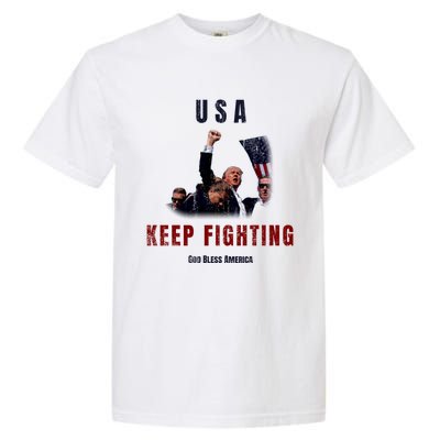 God Bless America “Keep Fighting” Garment-Dyed Heavyweight T-Shirt