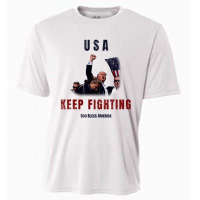 God Bless America “Keep Fighting” Cooling Performance Crew T-Shirt