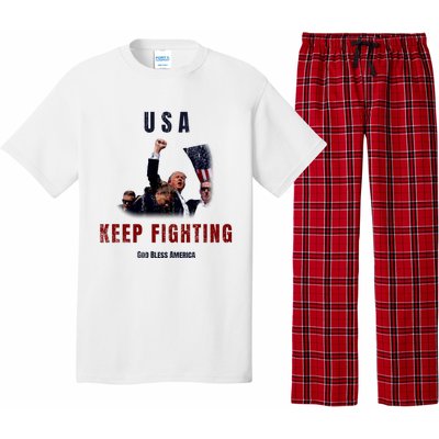 God Bless America “Keep Fighting” Pajama Set