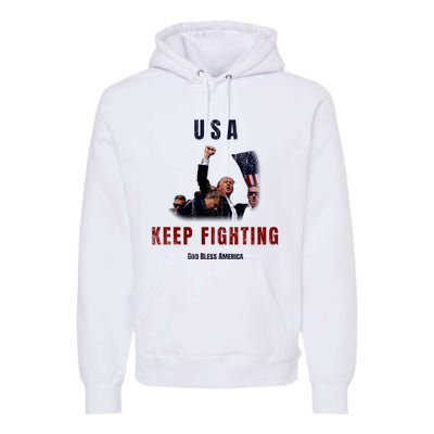 God Bless America “Keep Fighting” Premium Hoodie