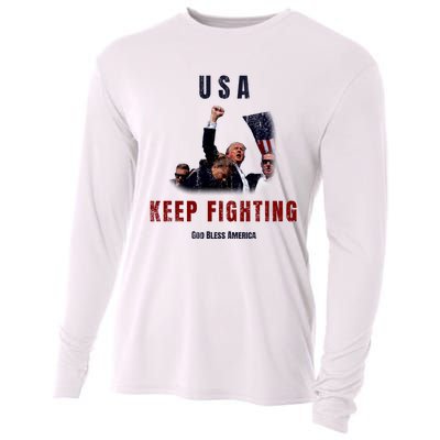 God Bless America “Keep Fighting” Cooling Performance Long Sleeve Crew