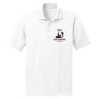 God Bless America “Keep Fighting” PosiCharge RacerMesh Polo