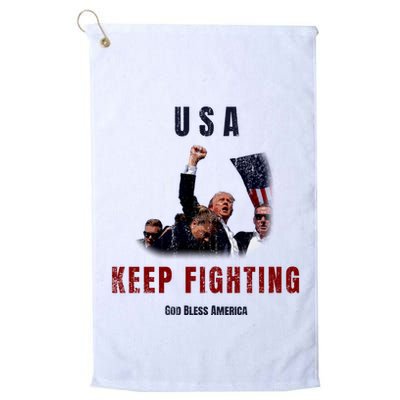 God Bless America “Keep Fighting” Golf Towel