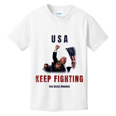 God Bless America “Keep Fighting” Kids T-Shirt