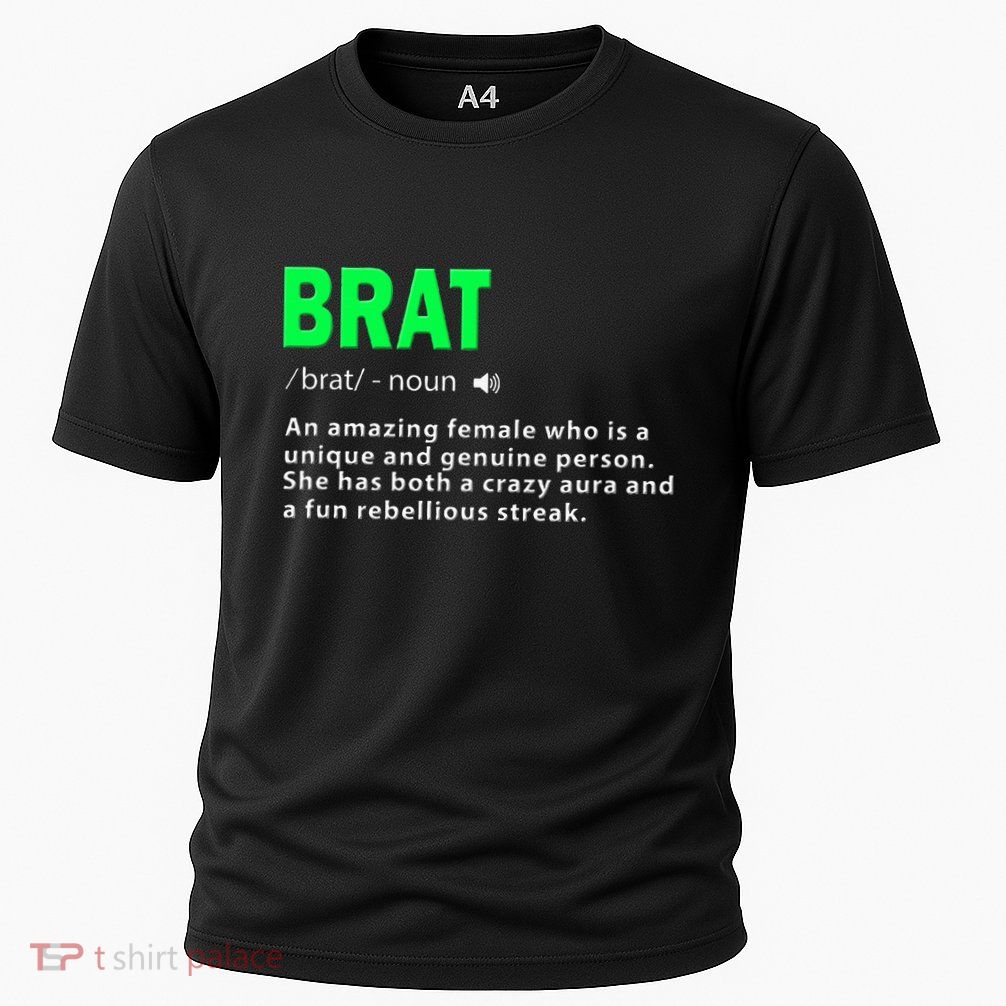 Green Brat Amazing Female Crazy Aura Rebellious Brat Cooling Performance Crew T-Shirt