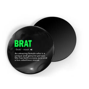 Green Brat Amazing Female Crazy Aura Rebellious Brat Magnet