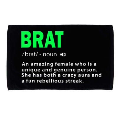 Green Brat Amazing Female Crazy Aura Rebellious Brat Microfiber Hand Towel