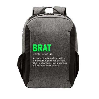 Green Brat Amazing Female Crazy Aura Rebellious Brat Vector Backpack