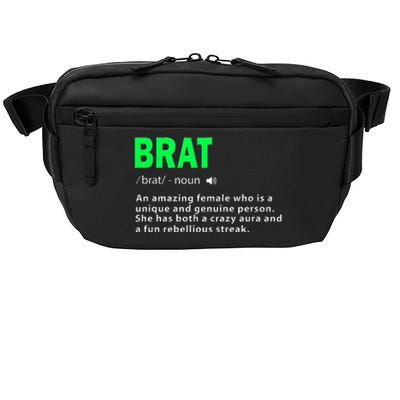 Green Brat Amazing Female Crazy Aura Rebellious Brat Crossbody Pack