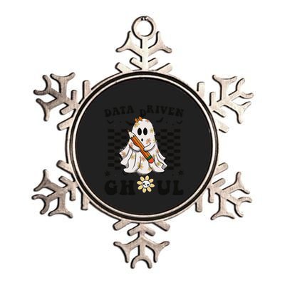 Ghosts Behavior Analyst Halloween Datadriven Ghoul Metallic Star Ornament