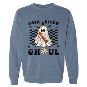 Ghosts Behavior Analyst Halloween Datadriven Ghoul Garment-Dyed Sweatshirt