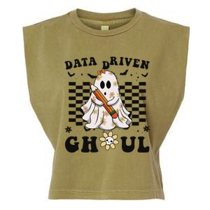 Ghosts Behavior Analyst Halloween Datadriven Ghoul Garment-Dyed Women's Muscle Tee