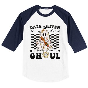 Ghosts Behavior Analyst Halloween Datadriven Ghoul Baseball Sleeve Shirt