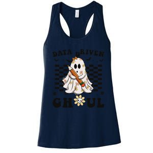 Ghosts Behavior Analyst Halloween Datadriven Ghoul Women's Racerback Tank