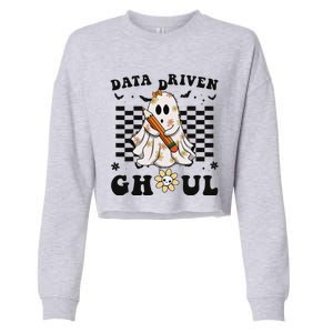 Ghosts Behavior Analyst Halloween Datadriven Ghoul Cropped Pullover Crew