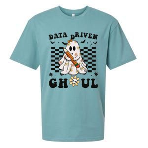 Ghosts Behavior Analyst Halloween Datadriven Ghoul Sueded Cloud Jersey T-Shirt