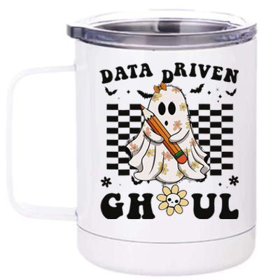 Ghosts Behavior Analyst Halloween Datadriven Ghoul 12 oz Stainless Steel Tumbler Cup