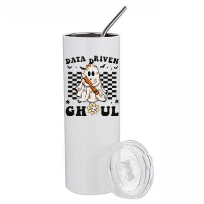 Ghosts Behavior Analyst Halloween Datadriven Ghoul Stainless Steel Tumbler