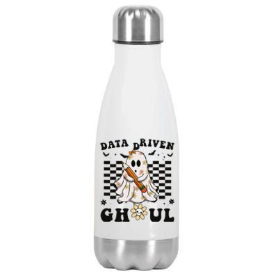 Ghosts Behavior Analyst Halloween Datadriven Ghoul Stainless Steel Insulated Water Bottle