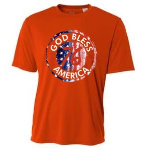 God Bless America The Spirit 76 American Flag 4th Of July Gift Cooling Performance Crew T-Shirt