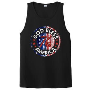 God Bless America The Spirit 76 American Flag 4th Of July Gift PosiCharge Competitor Tank