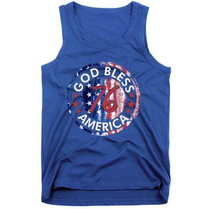 God Bless America The Spirit 76 American Flag 4th Of July Gift Tank Top