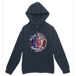 God Bless America The Spirit 76 American Flag 4th Of July Gift Urban Pullover Hoodie