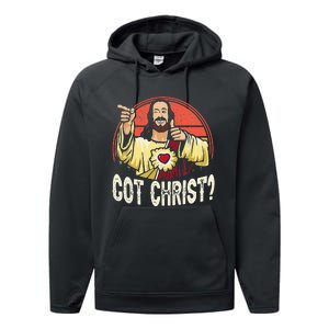 Got Buddy A Christ Christmas Cool Jesus Religious Christian Performance Fleece Hoodie