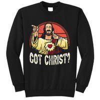 Got Buddy A Christ Christmas Cool Jesus Religious Christian Tall Sweatshirt