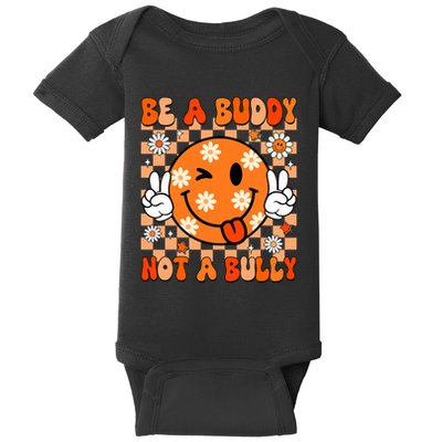 Groovy Be A Buddy Not A Bully Unity Day Anti Bullying Baby Bodysuit