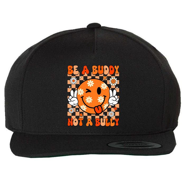 Groovy Be A Buddy Not A Bully Unity Day Anti Bullying Wool Snapback Cap