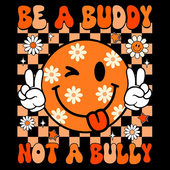 Groovy Be A Buddy Not A Bully Unity Day Anti Bullying Wool Snapback Cap