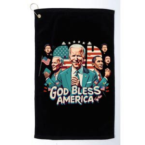 GOD BLESS AMERICA Platinum Collection Golf Towel