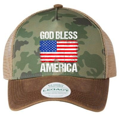God Bless America Patriotic Happy 4th Of July Legacy Tie Dye Trucker Hat