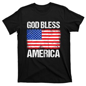 God Bless America Patriotic Happy 4th Of July T-Shirt