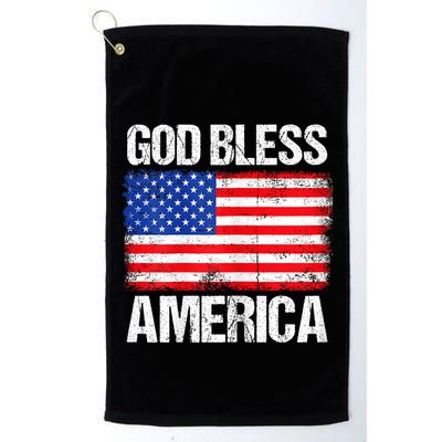 God Bless America Patriotic Happy 4th Of July Golf Towel