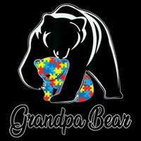 Grandpa Bear Autism Awareness Autism Dad Grandpa Papa Toddler Sweatshirt