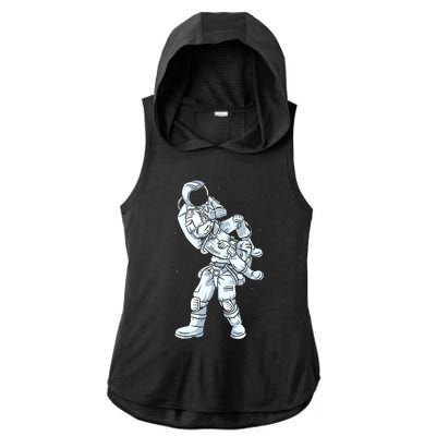 Galaxy BJJ Astronaut Tee Flying Armbar JiuJitsu Ladies PosiCharge Tri-Blend Wicking Draft Hoodie Tank