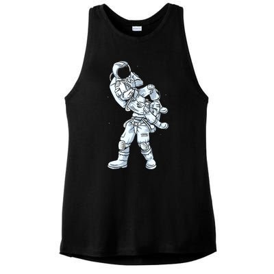 Galaxy BJJ Astronaut Tee Flying Armbar JiuJitsu Ladies PosiCharge Tri-Blend Wicking Tank