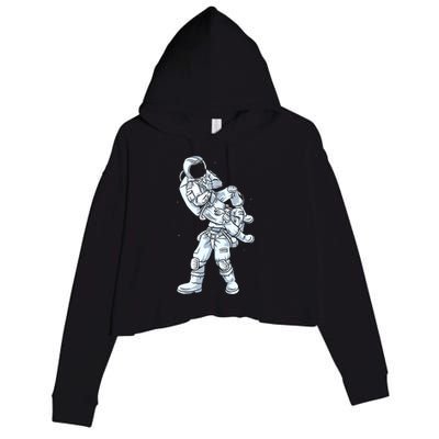 Galaxy BJJ Astronaut Tee Flying Armbar JiuJitsu Crop Fleece Hoodie