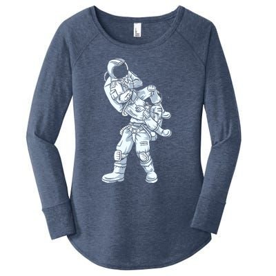 Galaxy BJJ Astronaut Tee Flying Armbar JiuJitsu Women's Perfect Tri Tunic Long Sleeve Shirt