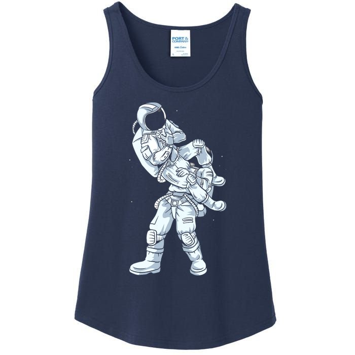 Galaxy BJJ Astronaut Tee Flying Armbar JiuJitsu Ladies Essential Tank