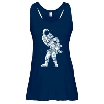 Galaxy BJJ Astronaut Tee Flying Armbar JiuJitsu Ladies Essential Flowy Tank